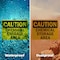 Signmission Chemical Storage OSHA Caution Sign, Plastic, 10in W x 7in L, 2PK OS-2PACK-CS-P-710-L-19124 - alternate 2